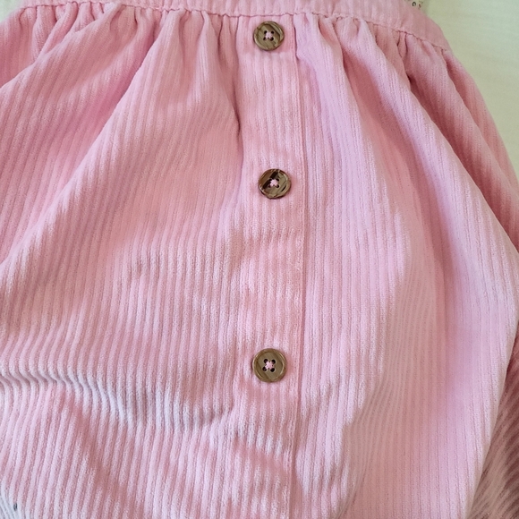 ♥️5 For $25Wonder Nation Toddler Girls Pinafore Set, Size 5T in Rosey Petal - Picture 5 of 11